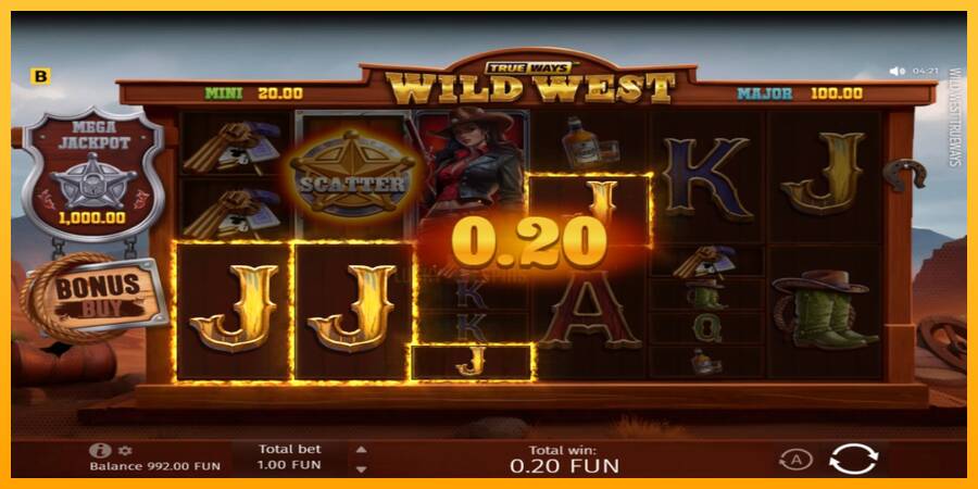 Wild West Trueways 游戏机赚钱, 图片 3