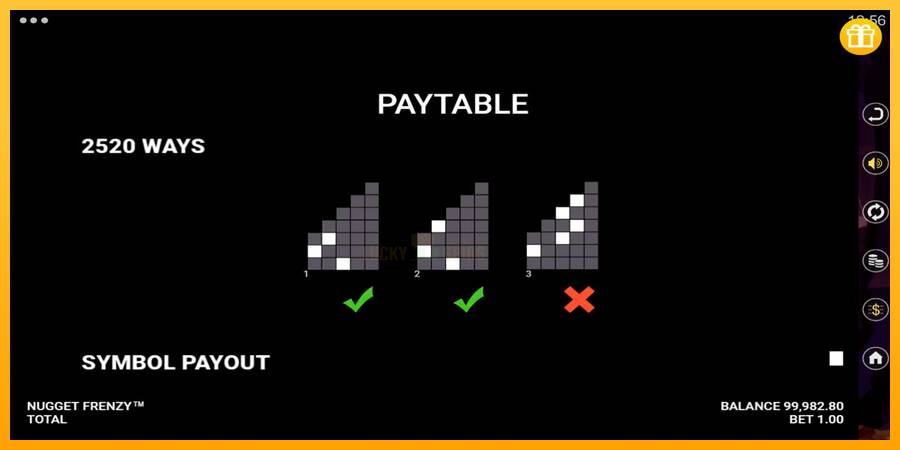 Nugget Frenzy 游戏机赚钱, 图片 5