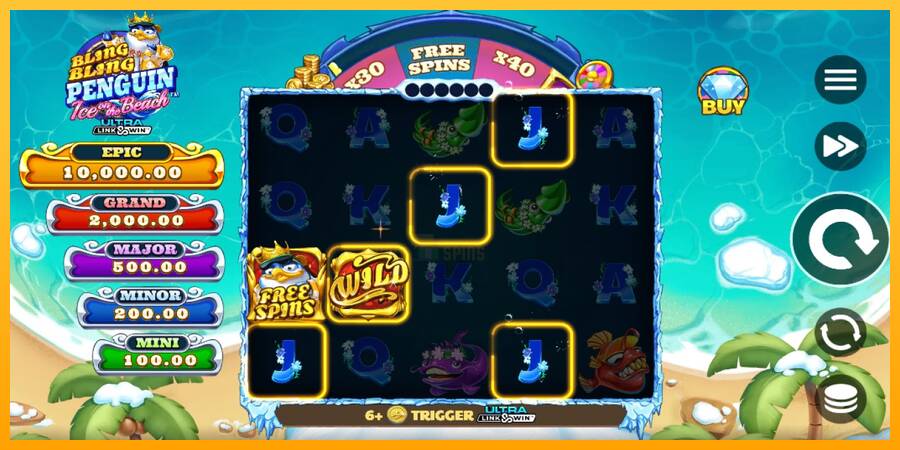 Bling Bling Penguin: Ice On The Beach 游戏机赚钱, 图片 2