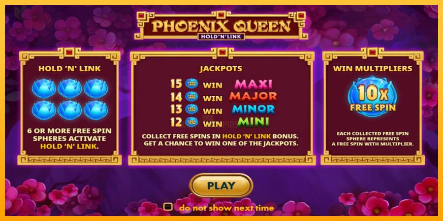 Phoenix Queen Hold N Link 游戏机赚钱, 图片 1