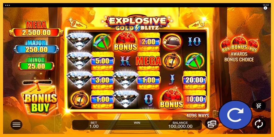 Explosive Gold Blitz 游戏机赚钱, 图片 1