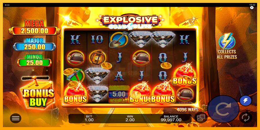 Explosive Gold Blitz 游戏机赚钱, 图片 2