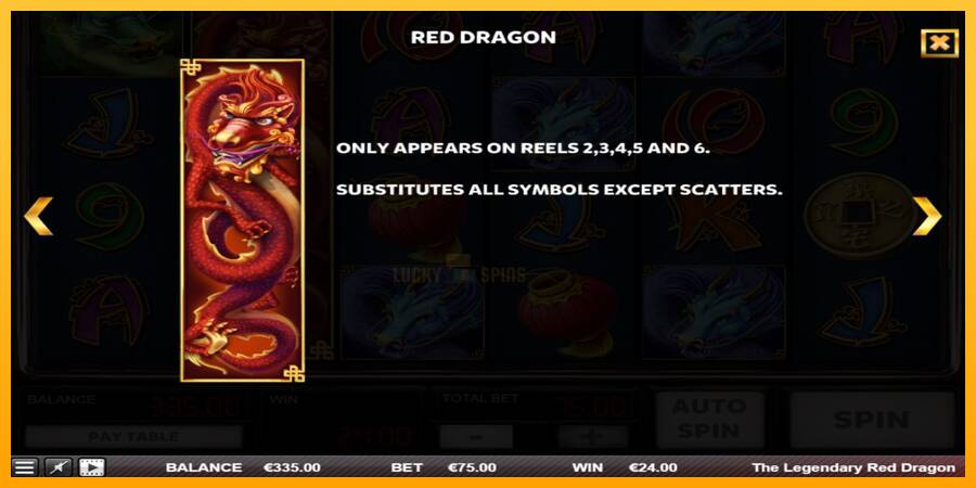 The Legendary Red Dragon 游戏机赚钱, 图片 5