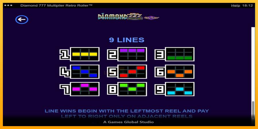 Diamond 777 Multiplier Retro Roller 游戏机赚钱, 图片 7