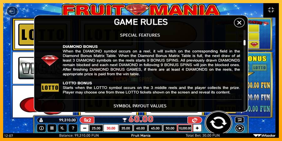 Fruit Mania 游戏机赚钱, 图片 7