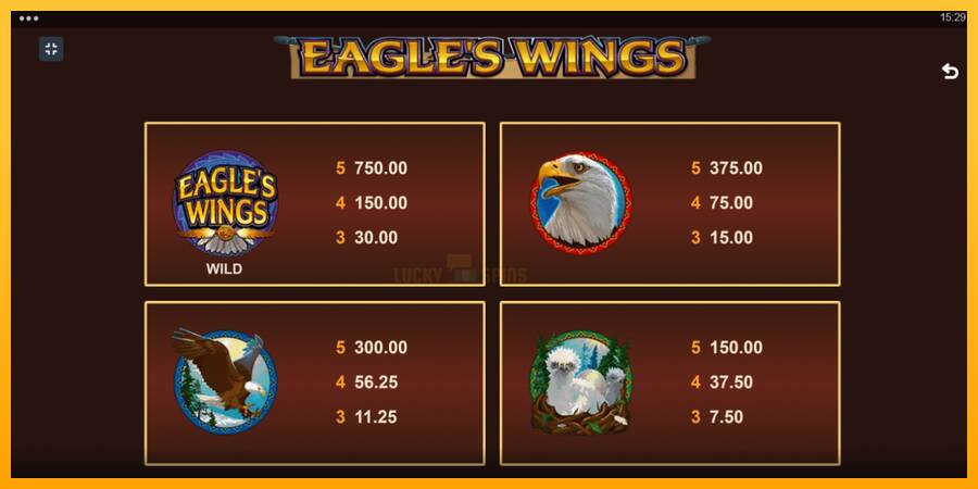 Eagles Wings 游戏机赚钱, 图片 6