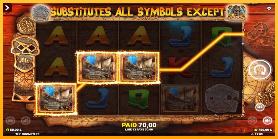 The Goonies Deluxe Rapid Fire Jackpots 游戏机赚钱, 图片 3