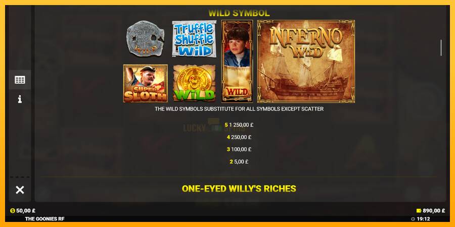 The Goonies Deluxe Rapid Fire Jackpots 游戏机赚钱, 图片 6