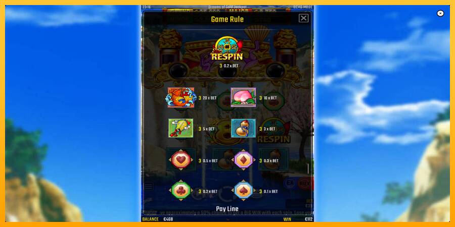 Dreams of Gold Jackpot 游戏机赚钱, 图片 6