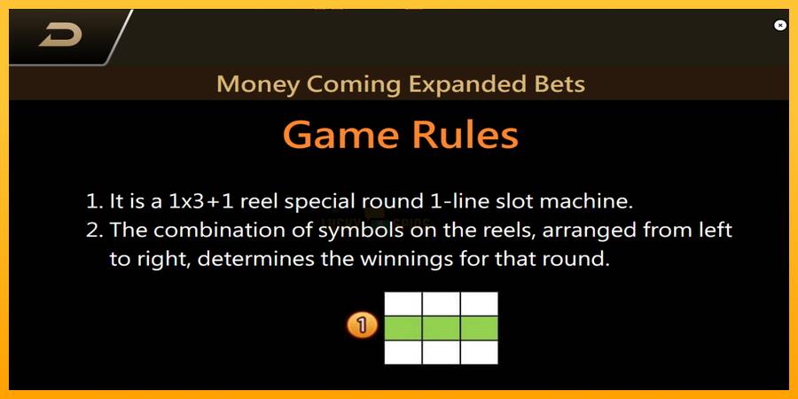 Money Coming 2 – Expanded Bets 游戏机赚钱, 图片 7