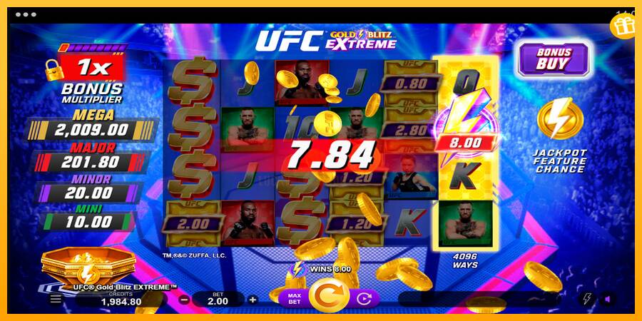 UFC Gold Blitz Extreme 游戏机赚钱, 图片 5