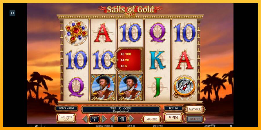 Sails of Gold 游戏机赚钱, 图片 4