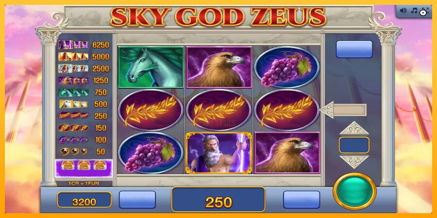 Sky God Zeus 3x3 游戏机赚钱, 图片 3