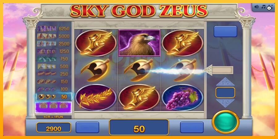 Sky God Zeus 3x3 游戏机赚钱, 图片 4