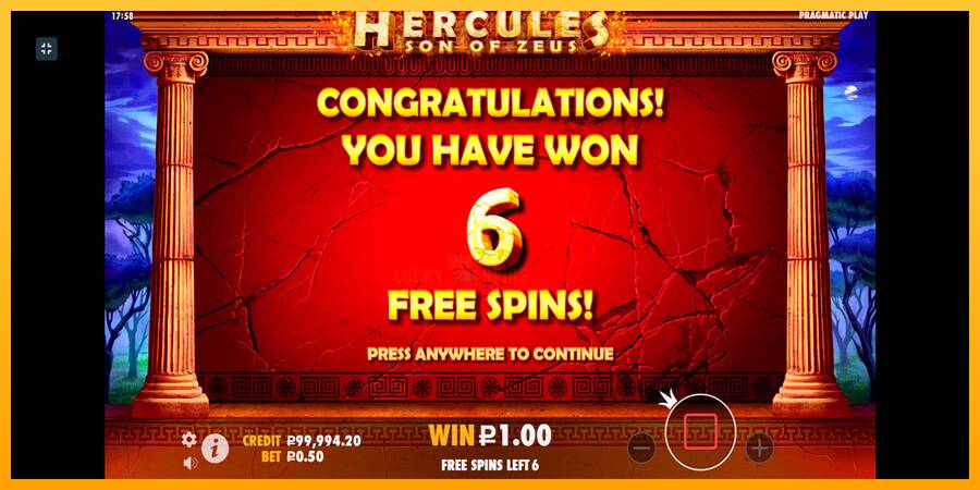 Hercules Son of Zeus 游戏机赚钱, 图片 9