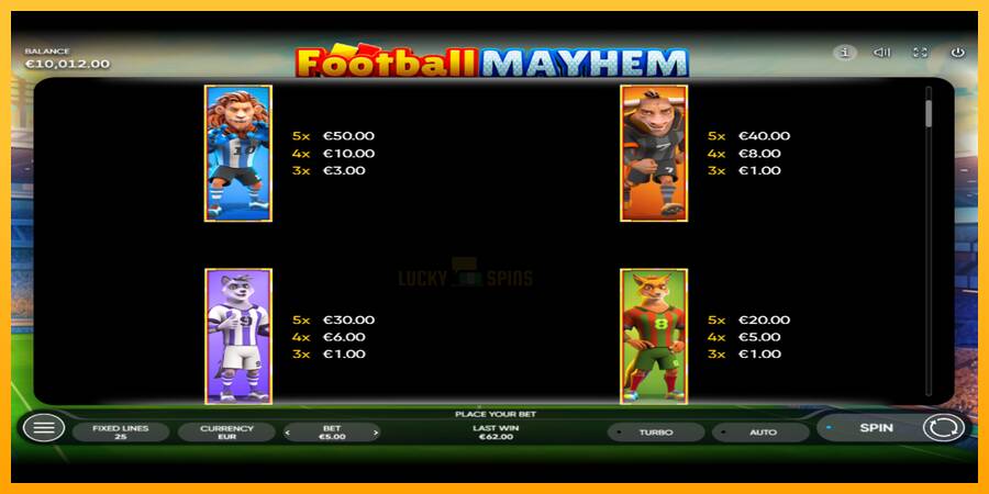 Football Mayhem 游戏机赚钱, 图片 5