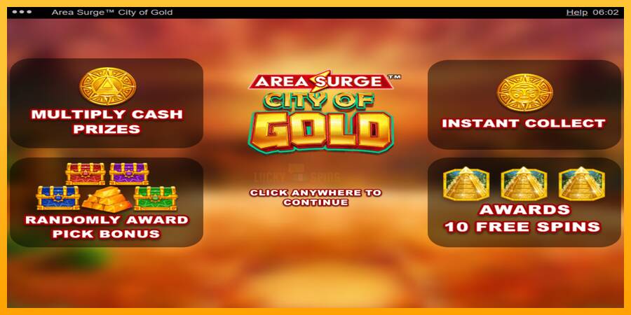 Area Surge City of Gold 游戏机赚钱, 图片 1