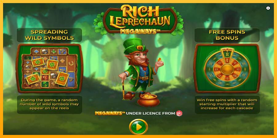 Rich Leprechaun Megaways 游戏机赚钱, 图片 1