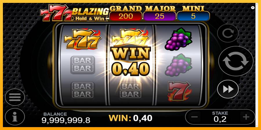 777 Blazing Hold & Win 游戏机赚钱, 图片 3