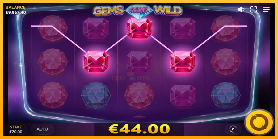 Gems Gone Wild 游戏机赚钱, 图片 3