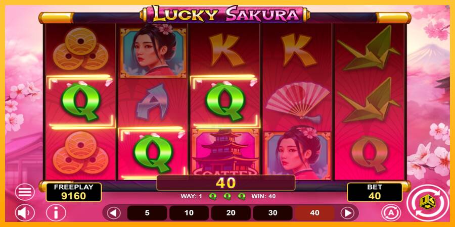 Lucky Sakura Win Spins 游戏机赚钱, 图片 4