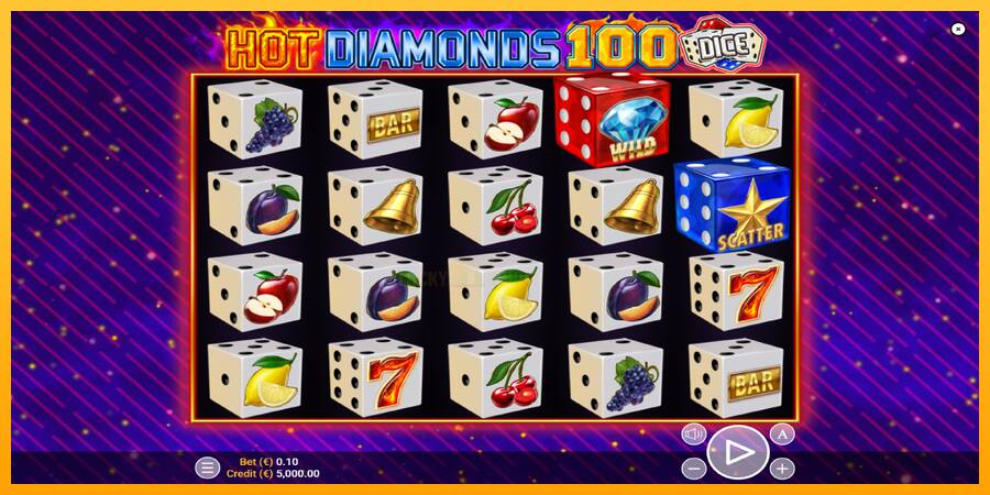 Hot Diamonds 100 Dice 游戏机赚钱, 图片 1