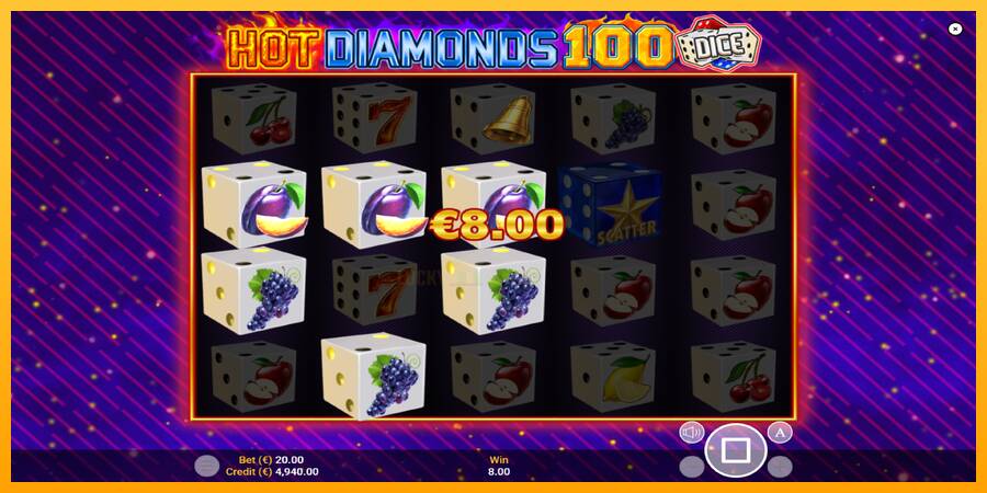 Hot Diamonds 100 Dice 游戏机赚钱, 图片 2