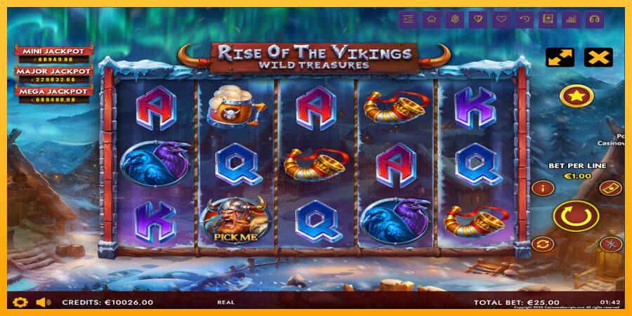 Rise of The Vikings - Wild Treasures 游戏机赚钱, 图片 2