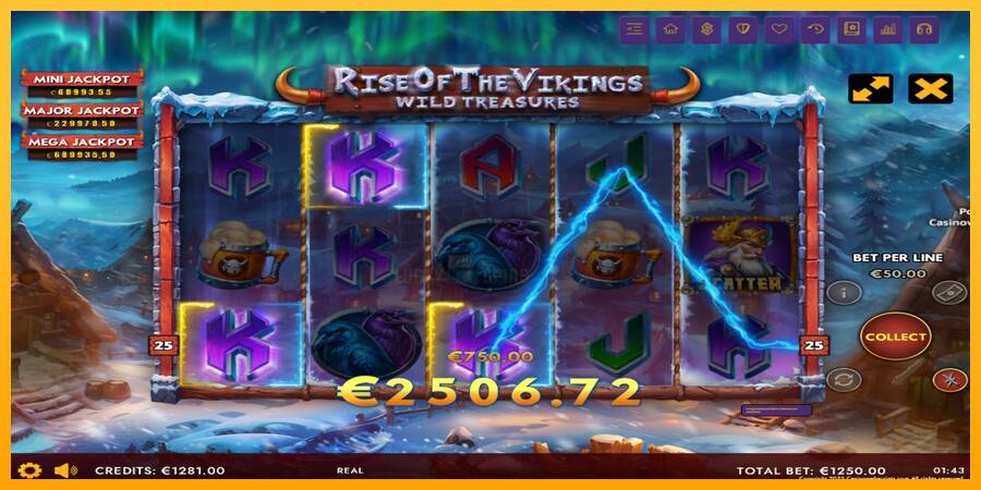 Rise of The Vikings - Wild Treasures 游戏机赚钱, 图片 3