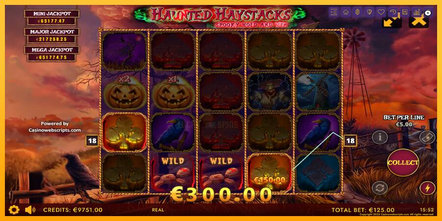 Haunted Haystacks - Spooky Hold and Win 游戏机赚钱, 图片 3