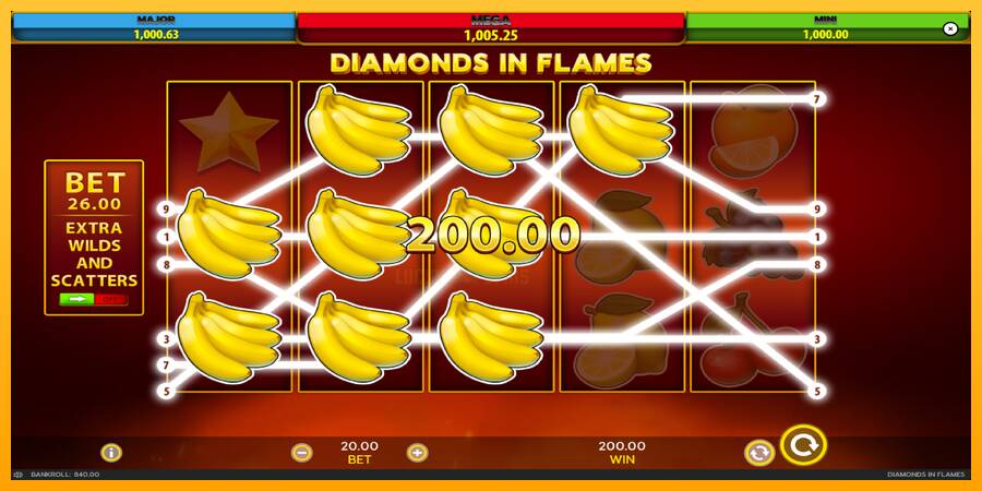 Diamonds in Flames 游戏机赚钱, 图片 4