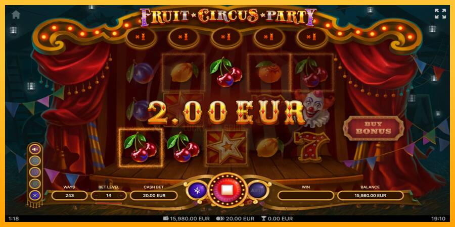 Fruit Circus Party 游戏机赚钱, 图片 3