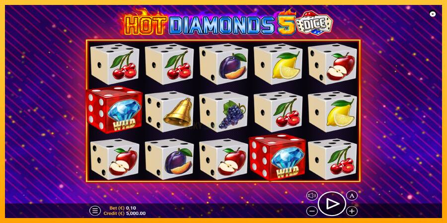 Hot Diamonds 5 Dice 游戏机赚钱, 图片 1