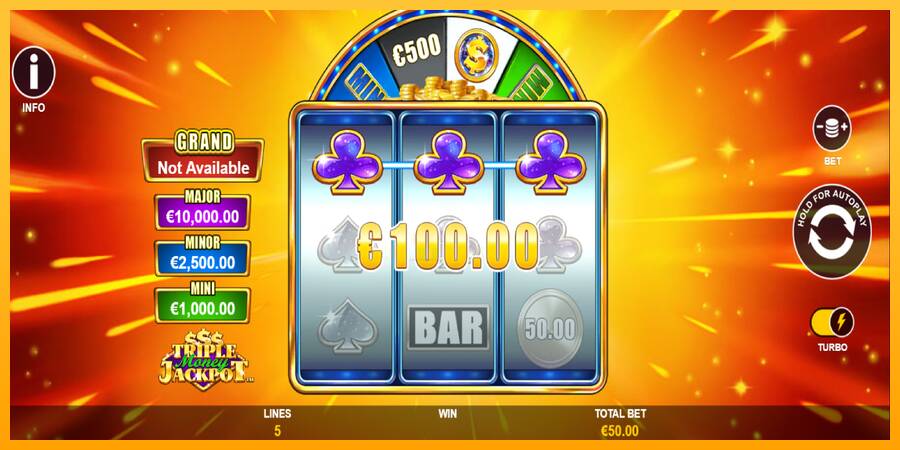 Triple Money Jackpot 游戏机赚钱, 图片 4