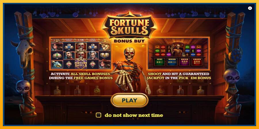 Fortune Skulls Bonus Buy 游戏机赚钱, 图片 1