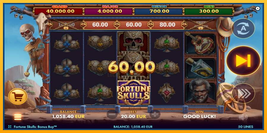 Fortune Skulls Bonus Buy 游戏机赚钱, 图片 3