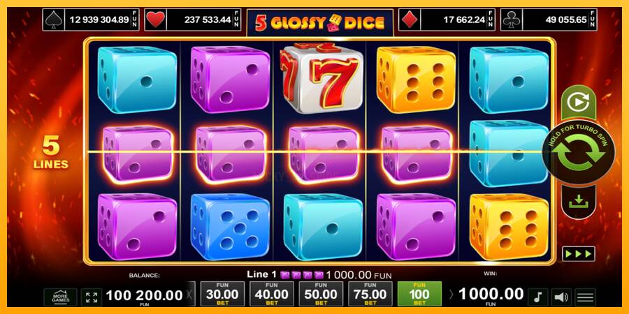 5 Glossy Dice 游戏机赚钱, 图片 3