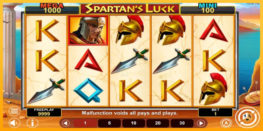 Spartans Luck Hold & Win 游戏机赚钱, 图片 2