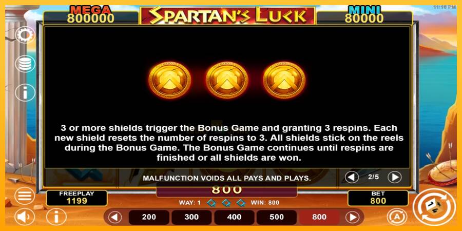 Spartans Luck Hold & Win 游戏机赚钱, 图片 5