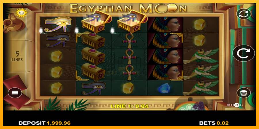 Egyptian Moon 游戏机赚钱, 图片 3