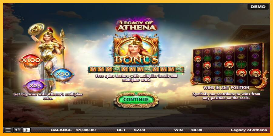 Legacy of Athena 游戏机赚钱, 图片 1