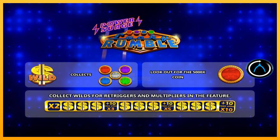 Lucky Rumble Power Surge 游戏机赚钱, 图片 1