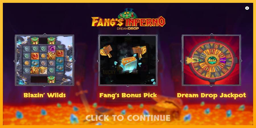 Fangs Inferno Dream Drop 游戏机赚钱, 图片 1