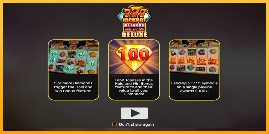 777 Jackpot Diamond Hold and Win Deluxe 游戏机赚钱, 图片 1