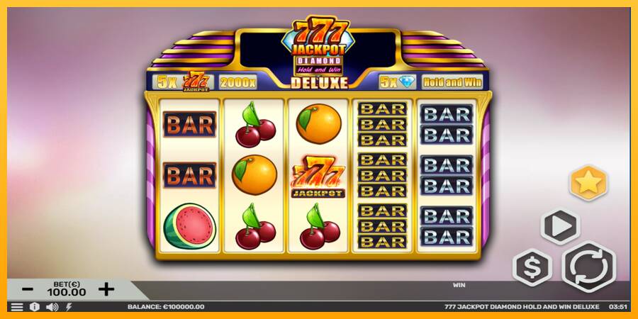 777 Jackpot Diamond Hold and Win Deluxe 游戏机赚钱, 图片 2