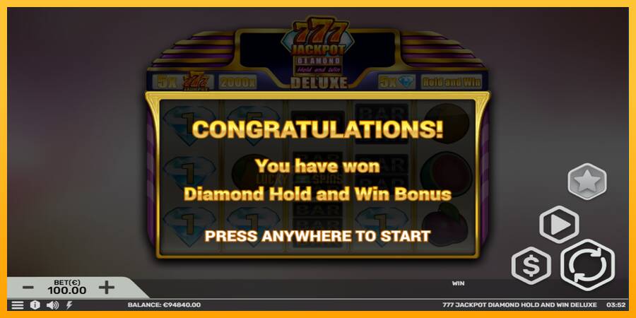 777 Jackpot Diamond Hold and Win Deluxe 游戏机赚钱, 图片 4