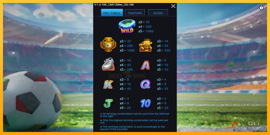 Football Fever 游戏机赚钱, 图片 5