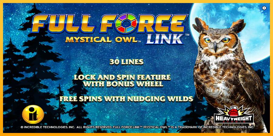 Full Force Mystical Owl 游戏机赚钱, 图片 1