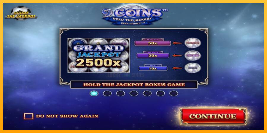 9 Coins Grand Platinum Edition Score The Jackpot 游戏机赚钱, 图片 1