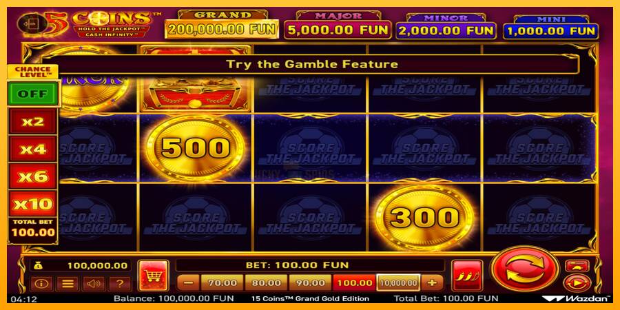 15 Coins Grand Gold Edition Score The Jackpot 游戏机赚钱, 图片 2